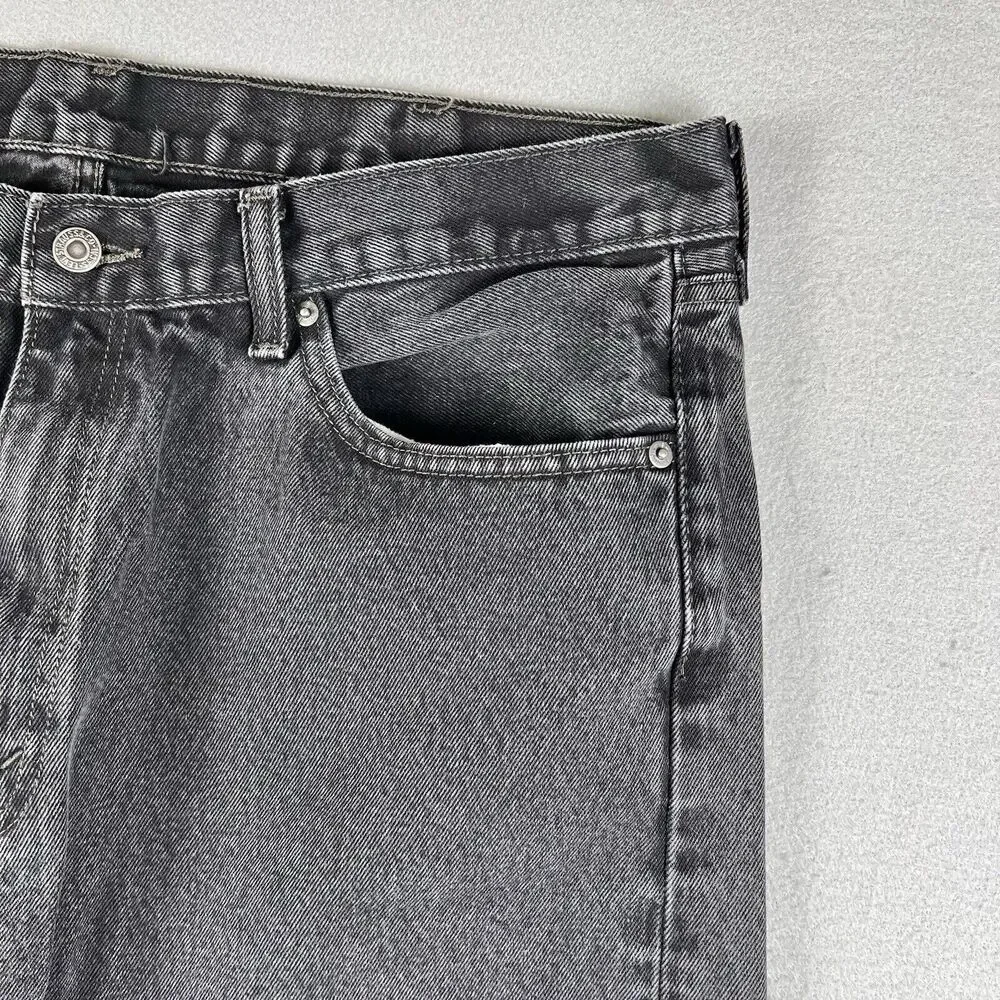 Levi’s 505 Jeans Men’s 40x32 Black Denim Regular‎ Fit Mid Rise Pants